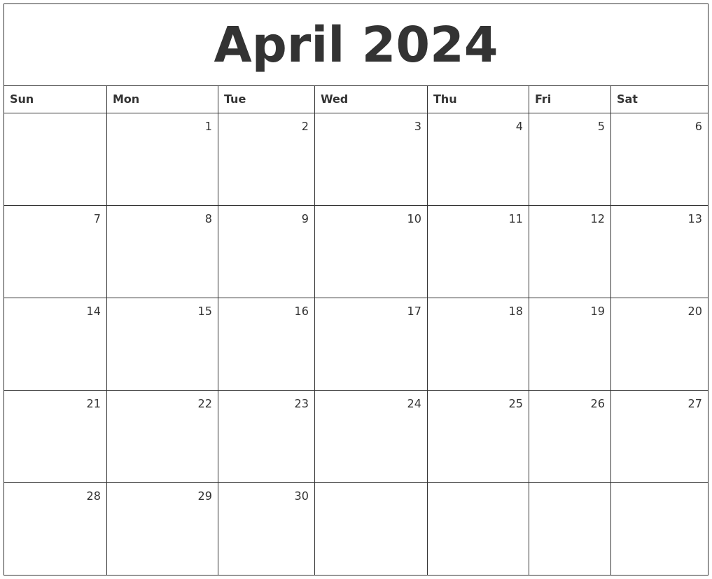 April 2024 Calendar Download Best Ultimate Awasome Incredible