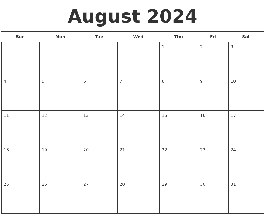 august 2024 calendar free printable calendar august 2024 printable