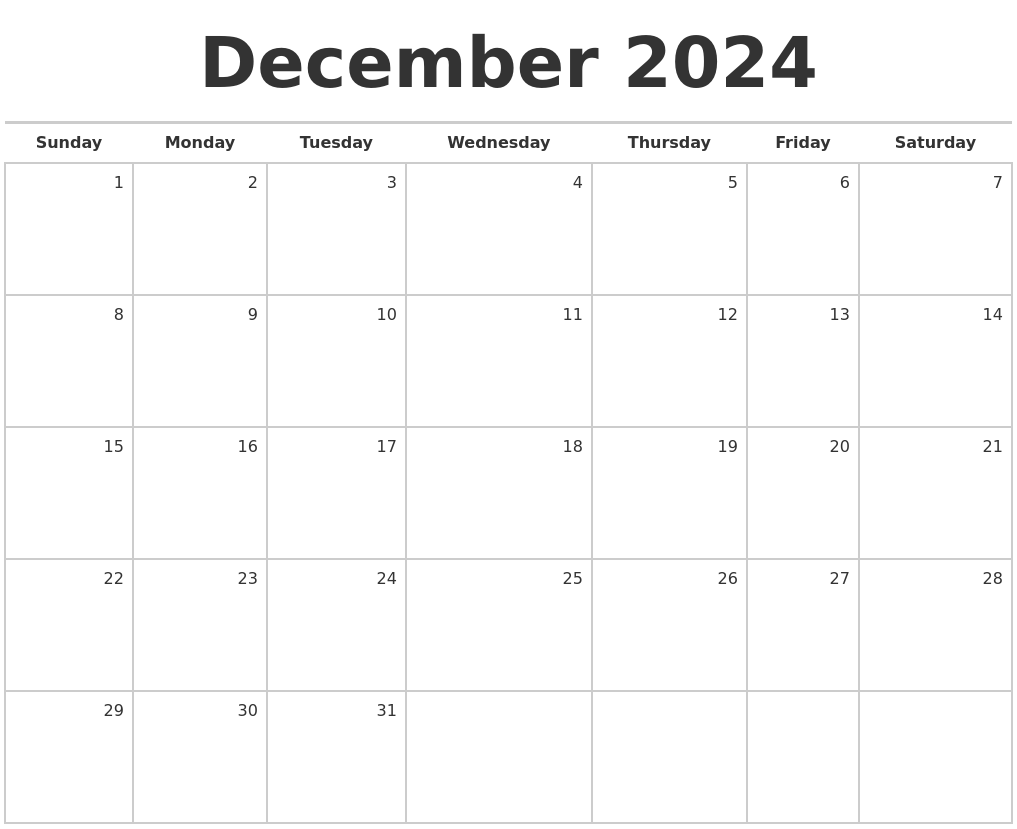 December 2024 Calendar Page April 2024 Calendar With Holidays