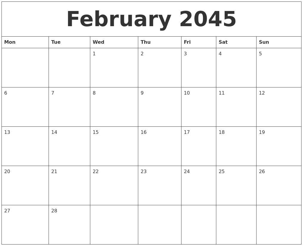 february-2045-word-calendar