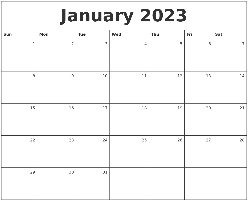 February 2023 Calendar Printable