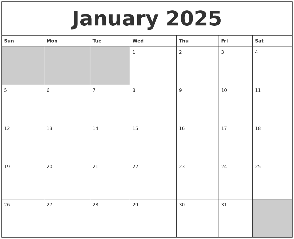Calendar December 2024 January 2025 Printable Best Amazing List of