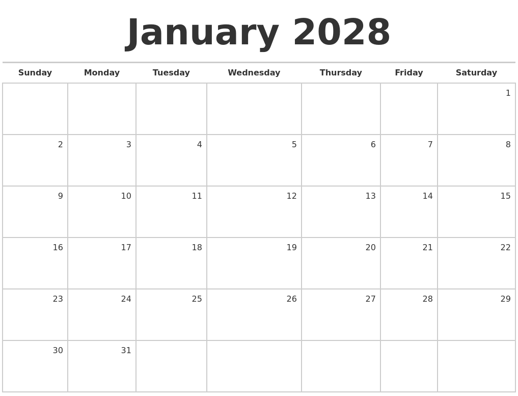 january-2028-blank-monthly-calendar