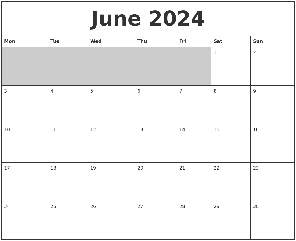 June 2024 Calendar Printable Wiki Sharl Demetris