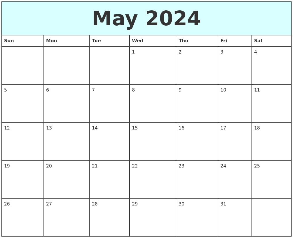 July 2024 Free Calendar Template