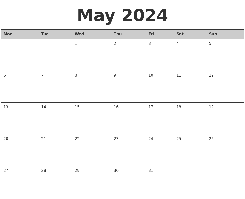 Free Printable 2024 May Calendar Download Google Beth Marisa