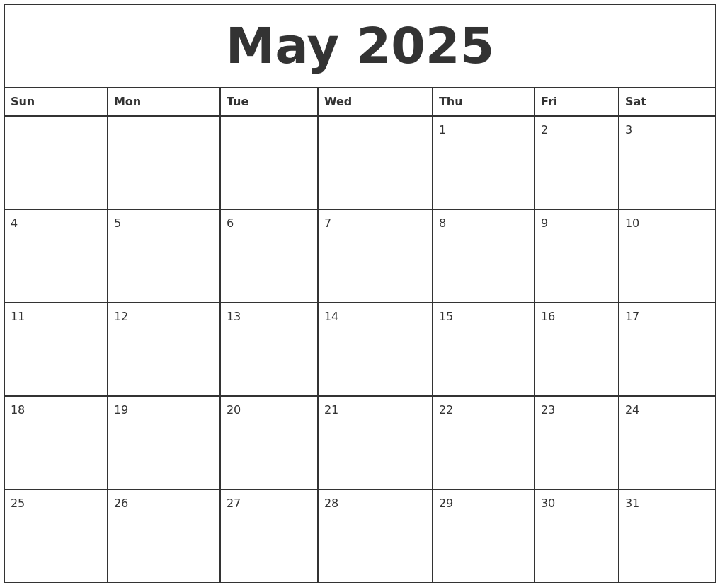 March 2025 Calendar Printable