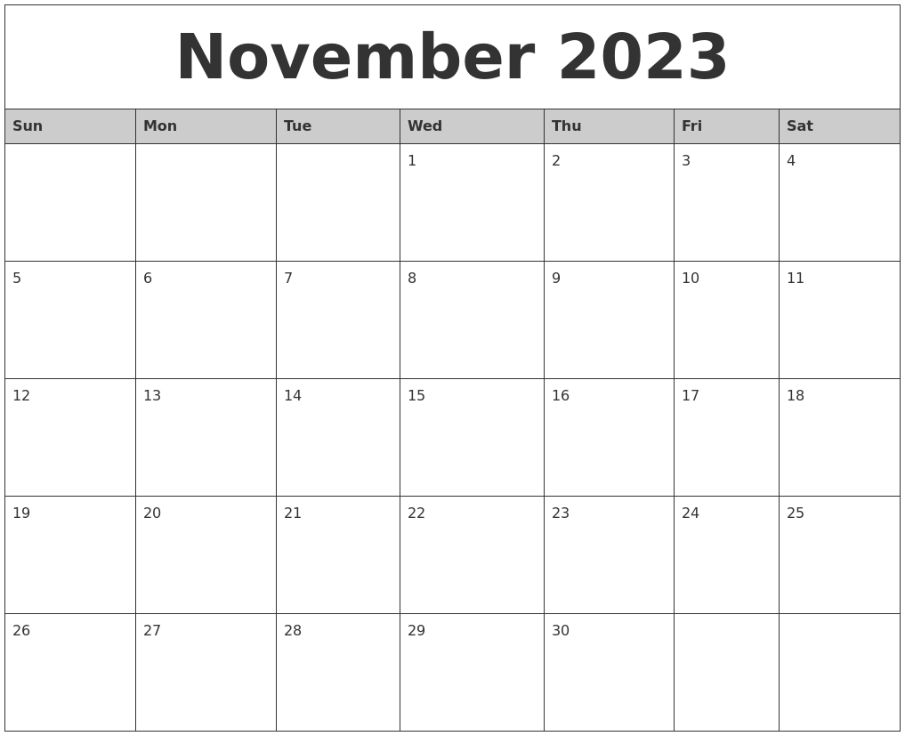 October 2023 Calanders