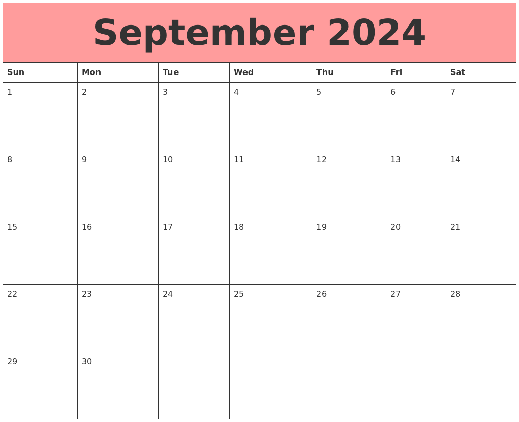 September 2024 Calendars That Work
