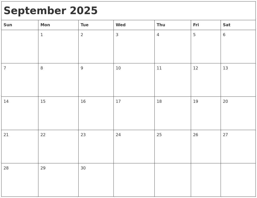 December 2025 Printable Blank Calendar